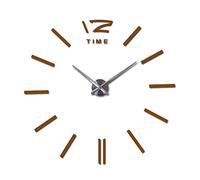 GUIXAN Horloge Murale Ronde 3D en Acrylique, silencieuse et sans tic-tac, Fixation autocollante Facile à réaliser soi-même, idéale pour Le Salon, Le Jardin, la Maison de Campagne et la dé