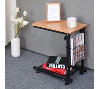GUIXAN Table Basse Table d'appoint en Forme de C Canapé Compagnon Chevet Salon Chambre Petite Table d'appoint Mini Table à thé Table Basse Table d'appoint (Couleur : Oranje) Pleine Lune