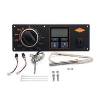 Guiyint Kit de tableau de commande de thermostat numérique pour grille à | Remplacement pour grils à granulés Oklahoma Joe's Gen 1 Rider, 2 sondes à viande avec crics et supports. Ne convient pas pour