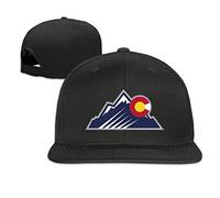 GUIZAZYY Colorado Flag Mountains Adjustable Six-Panel Baseball Cap Black