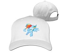 GUIZAZYY Cool Rainbow Dash Out of Nowhere Adjustable Baseball Cap Hat for Men Women,Red