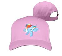 GUIZAZYY Cool Rainbow Dash Out of Nowhere Adjustable Baseball Cap Hat for Men Women,Red
