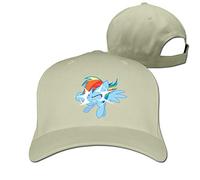 GUIZAZYY Cool Rainbow Dash Out of Nowhere Adjustable Baseball Cap Hat for Men Women,Red