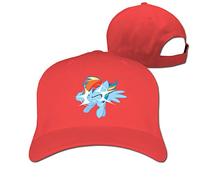 GUIZAZYY Cool Rainbow Dash Out of Nowhere Adjustable Baseball Cap Hat for Men Women,Red