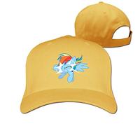 GUIZAZYY Cool Rainbow Dash Out of Nowhere Adjustable Baseball Cap Hat for Men Women,Red