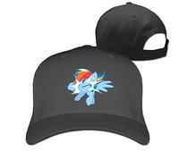 GUIZAZYY Cool Rainbow Dash Out of Nowhere Adjustable Baseball Cap Hat for Men Women,Red
