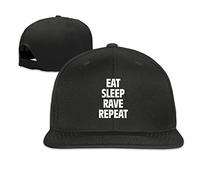 GUIZAZYY Custom Eat Sleep Adjustable Baseball Hat & Cap Black