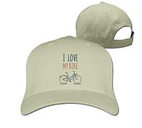 GUIZAZYY Custom I Love My Bike Adjustable Hunting Peak Hat & Cap