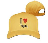 GUIZAZYY Custom I Love You Mom Adjustable Baseball Cap Hat for Men Womens,Black