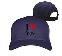 GUIZAZYY Custom I Love You Mom Adjustable Baseball Cap Hat for Men Womens,Black