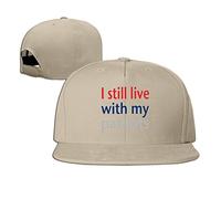 GUIZAZYY Custom I Still Live with My Parents Adjustable Baseball Hat & Cap Natural