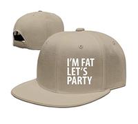 GUIZAZYY Custom Im Fat Lets Party Adjustable Baseball Hat & Cap Natural