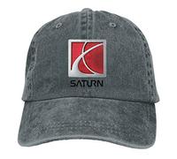 GUIZAZYY Custom Saturn Vehicle Logo Cool Hat Cap for Man Black