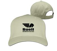 GUIZAZYY Customized Buell Different in Every Sense Logo Geek 100% Organic Cotton Cricket Cap for Mans White