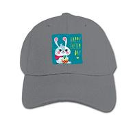 GUIZAZYY Customized Happy Easter Day Beautiful Bunny Geek Hats for Minor Black