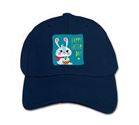 GUIZAZYY Customized Happy Easter Day Beautiful Bunny Geek Hats for Minor Black