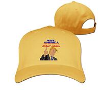 GUIZAZYY Customized Make America Great Again Cool 100% Organic Cotton Casquette for Womens White