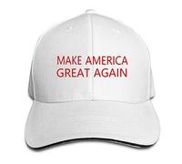 GUIZAZYY Customized Make America Great Again Funny 100% Cotton Peak Cap for Womens Black