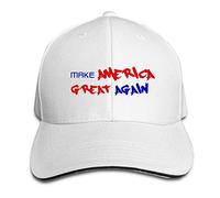 GUIZAZYY Customized Make America Great Again Geek 100% Organic Cotton Cricket Cap for Mens Black