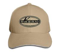 GUIZAZYY Customized Pagani Symbol Black Geek 100% Organic Cotton Cricket Cap for Boys White