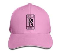 GUIZAZYY Customized Rolls Royce Logo Cool 100% Cotton Cricket Cap for Unisex White