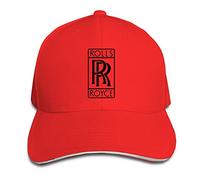 GUIZAZYY Customized Rolls Royce Logo Cool 100% Cotton Cricket Cap for Unisex White