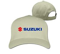 GUIZAZYY Customized Suzuki Motor Corporation Logo Cool 100% Organic Cotton Peak Cap for Boys White