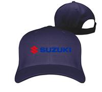 GUIZAZYY Customized Suzuki Motor Corporation Logo Cool 100% Organic Cotton Peak Cap for Boys White
