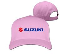 GUIZAZYY Customized Suzuki Motor Corporation Logo Cool 100% Organic Cotton Peak Cap for Boys White