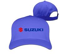 GUIZAZYY Customized Suzuki Motor Corporation Logo Cool 100% Organic Cotton Peak Cap for Boys White