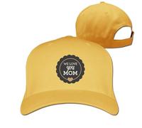 GUIZAZYY Customized We Love You Mom Adjustable Baseball Cap Hat for Unisex,Black