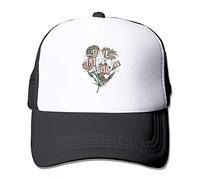 GUIZAZYY Dave Matthews Band Logo Art Funny Music Band Logo Trucker Hat Baseball Cap Grid Cap Black for Teenagers and Adults