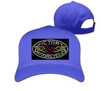 GUIZAZYY Design Handcraft Victory Motorcycle Logo Funny 100% Cotton Casquette for Girls White
