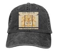GUIZAZYY Earth Wind & Fire-The Eternal Dance Unisex Fun Casquette Hats Vintage Adjustable Trucker Hat Black