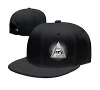 GUIZAZYY Eye of Providence All Seeing Eye Baseball Snapback Cap Black Black