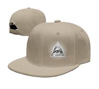 GUIZAZYY Eye of Providence All Seeing Eye Baseball Snapback Cap Black Natural