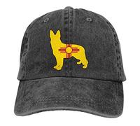 GUIZAZYY German Shepherd New Mexico Flag Cute Adjustable Dad Hat for Men&Women 100% Cotton Black