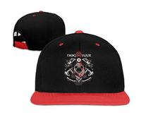 GUIZAZYY God Pug Dog of War Man Woman Adjustable Baseball Cap Ball Hat Red