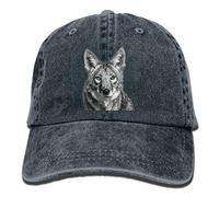GUIZAZYY Green Eyed Coyote Snapback Cotton Cap