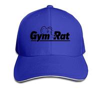 GUIZAZYY Gym Rat Sandwich Peaked Hat Cap RoyalBlue