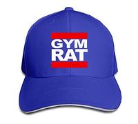 GUIZAZYY Gym Rat Sandwich Peaked Hat Cap RoyalBlue