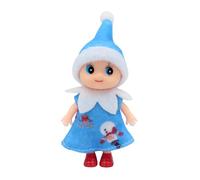 GUIZIYAO Poupée Elfe de Noël, Mini poupée émulée, Bébé Poupée Elfe, Lutin Farceur de Noel, Mini poupée Elfe nouveauté, Poupées Bébé Elfes Jouets pour Garçons Et Filles Cadeaux De Noël (Bleu)