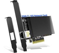 GUJL-10Gb Base-T Pci-E Network Card,Intel X540-T1 Controller,10Gbps Ethernet Adapter With 10Gbe Rj45 Port,10G Nic Card,Support Windows/Windows Server/Linux/Vmware/Esx