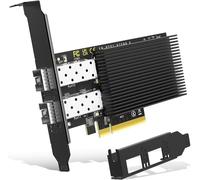 GUJL-10Gb Dual Lan Sfp Pci-E Network Card,Intel 82599(X520-Da2) Controller,10Gbps Ethernet Adapter,2 * 10Gbe Sfp Port,10G Nic Card,Support Windows/Windows Server/Linux/Vmware