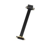 GUJL-Adaptateur D'Extension Pci-E 1X-Câble D'Extension Pcie 90 °-1 X Mâle Vers Horizontal Femelle De 180 Degrés-Pour Cartes Graphiques,Cartes Réseaux,Cartes Son,Etc. (90 Degrés,15 Cm)