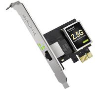 GUJL-Linux Carte Reseau 2,5Gbase-T Pcie Pci Express Gigabit Ethernet Cartes Réseaux Rj45 Port Pour Pc Compatible Avec Ubuntu,Fedora,Debian,Mint,Archlinux,Kali Linux Manjaro,Protection À Vie