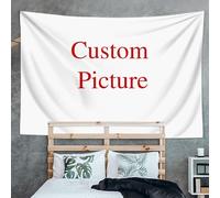 guk Tapisserie Murale bohème Personnalisable avec Votre Photo,Tapis à Motifs Mandala et de Sorcellerie, Couverture Hippie à Suspendre (40X28 in(100 * 70cm))