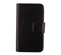 Gukas Etui Coque Portefeuille pour Alcatel One Touch Pop D5 5038E PU Leather Cuir Case Housse Cover Flip Protection Wallet Noir