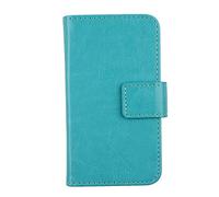 Gukas Etui Cuir Case pour Vernee Thor 5" Housse Coque PU Leather Cover Flip Protection Portefeuille Wallet Bleu