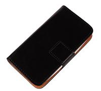 Gukas Housse Coque pour Alcatel 3X 5058i PU Leather Cas Couverture Cuir Etui Case Cover Flip Protection Portefeuille Wallet Noir